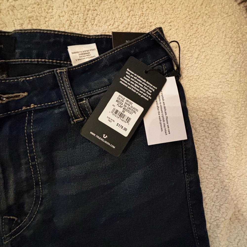 True Religion Dark Blue Denim Jeans